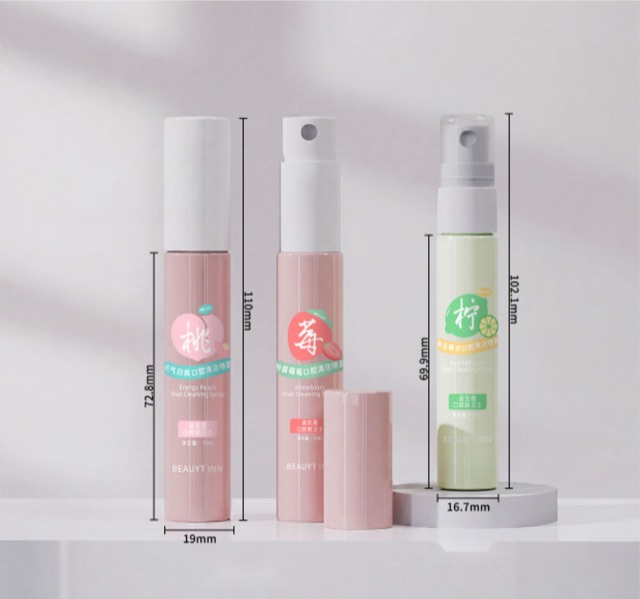 Spray Bottles — PETG · 10–15 ml: the sampled formats photographed as published in the source catalogue.