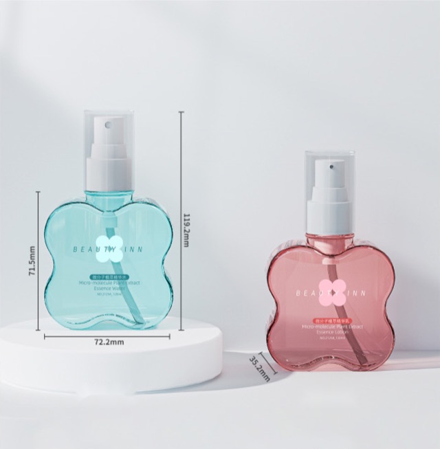 Spray Bottles — PETG · 120 ml: the sampled formats photographed as published in the source catalogue.