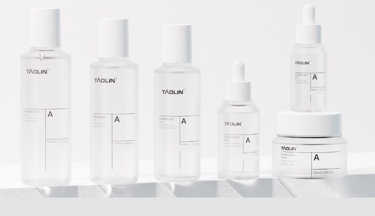 Plate 13 — Lotion and Dropper Bottles, with a 50 g Cream Jar — the formats on this catalogue page, photographed together as published.